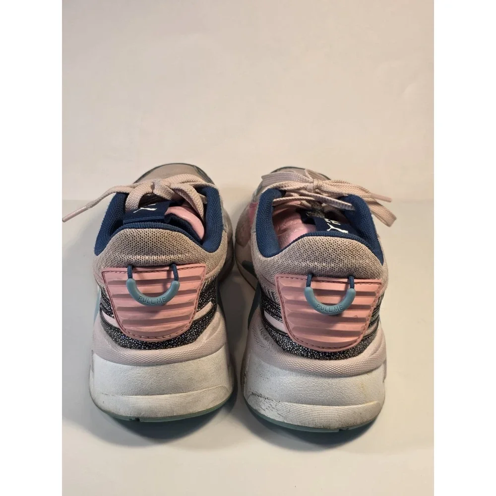 Puma RS-X Low Cut Running Shoes Blue/ Pink Youth Grils‎ Size 6C RS-X 385769-01